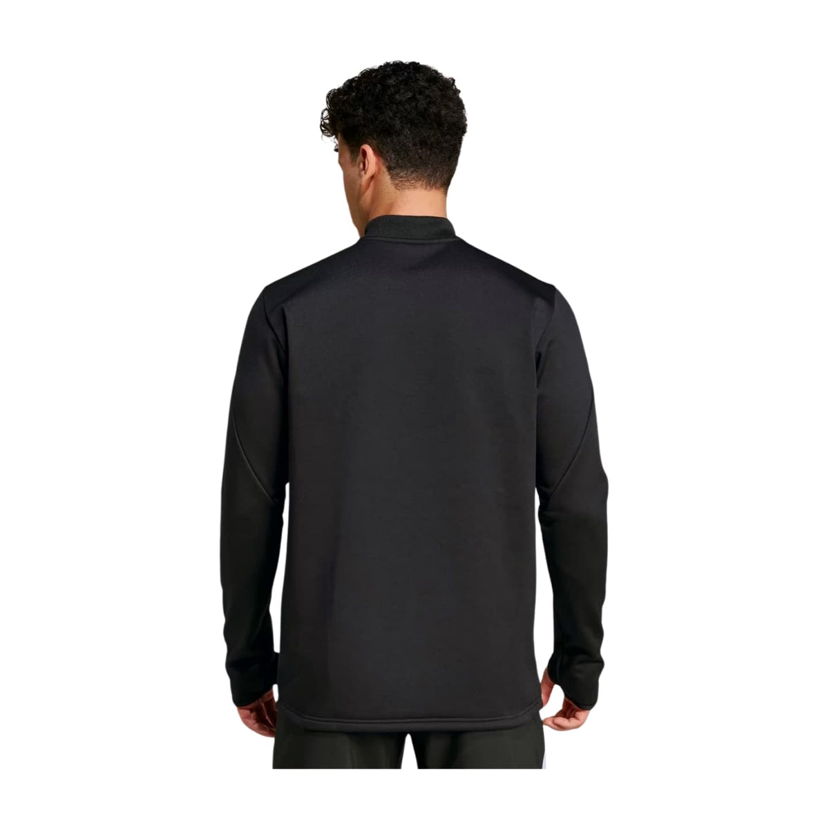 Felpa All Blacks Rugby 2025 uomo, nera, mezza zip, vista posteriore.