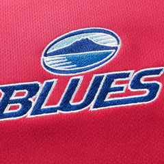 Maglia da rugby Blues Home 2025 per ragazzo, rossa con logo
