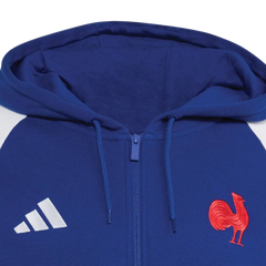 Felpa Rugby Francia Cappuccio e Zip Lunga travel 2027