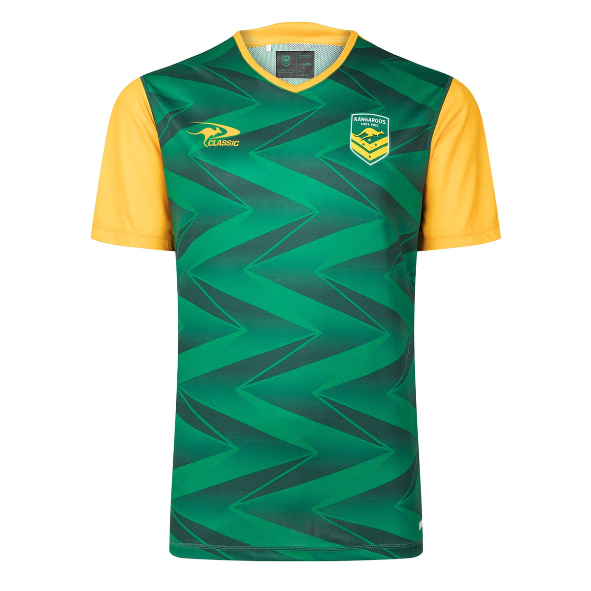 Maglia Rugby Australia Kangaroos training NRL verde