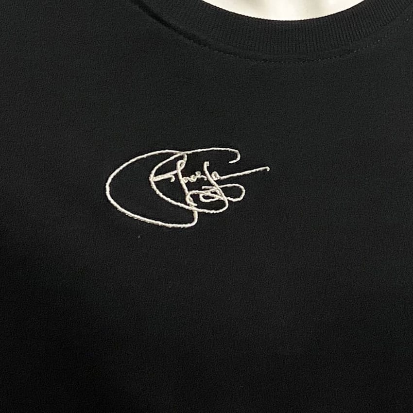 T-shirt rugby vintage nera con ricamo logo Jonah Lomu "Origin" Ellis Rugby