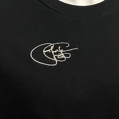 T-shirt rugby vintage nera con ricamo logo Jonah Lomu "Origin" Ellis Rugby