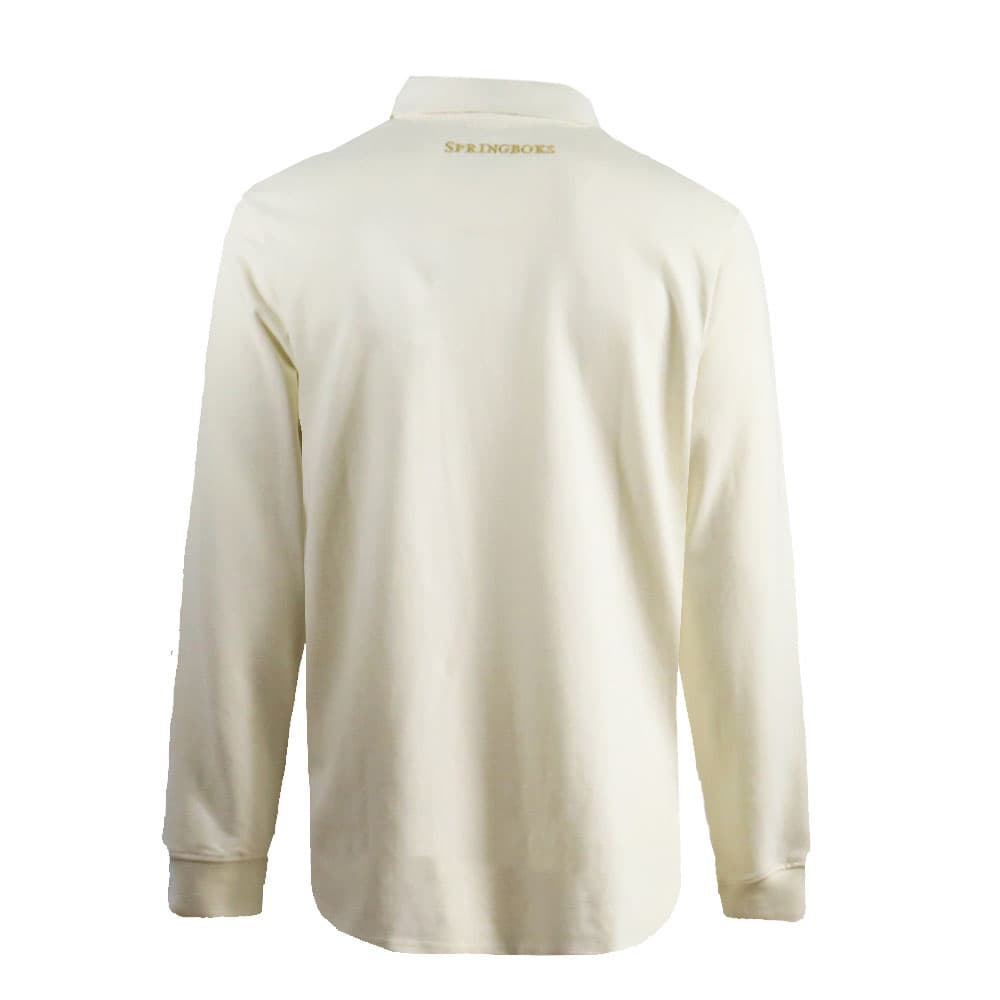 Maglia Rugby Vintage Sud Africa 1953: Maglia da rugby a maniche lunghe color crema, logo Springboks