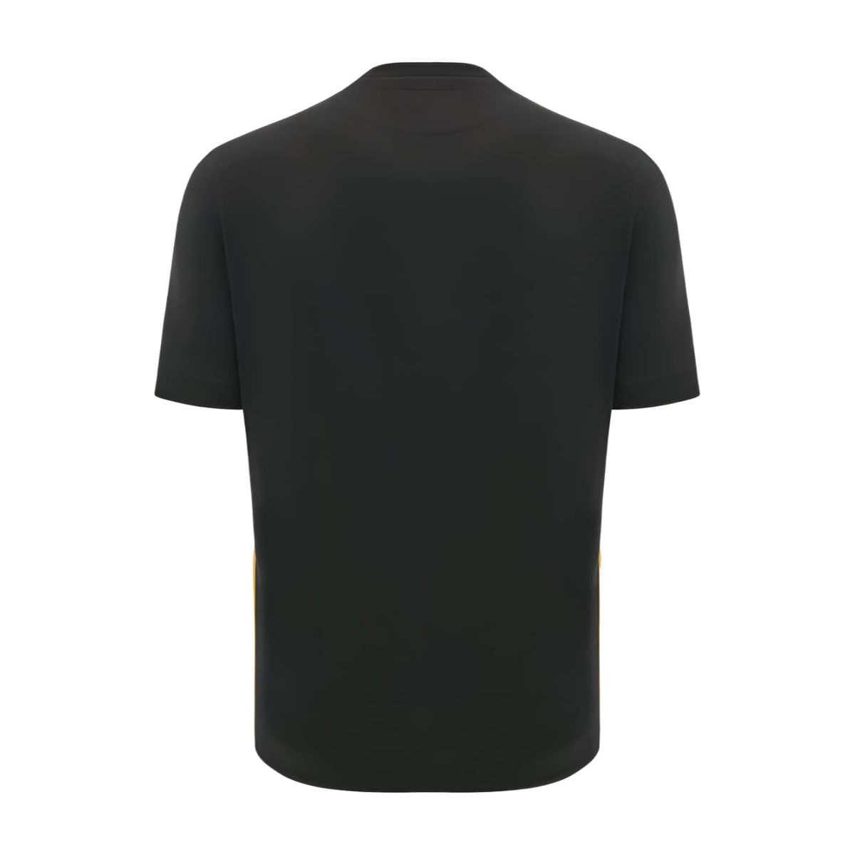 Maglia rugby Galles Travel 2025 total black in cotone, retro.