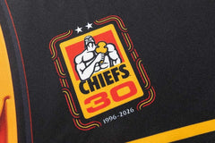 Pantaloncini da rugby Chiefs Home con logo commemorativo 30 anni (1996-2026).