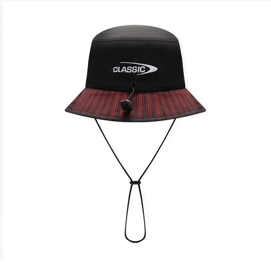 Cappellino da pescatore ufficiale Crusaders rugby, nero con logo bianco.