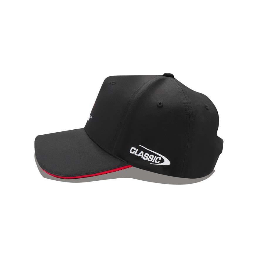Cappellino da rugby nero Crusaders con logo bianco e scritta "Classic".
