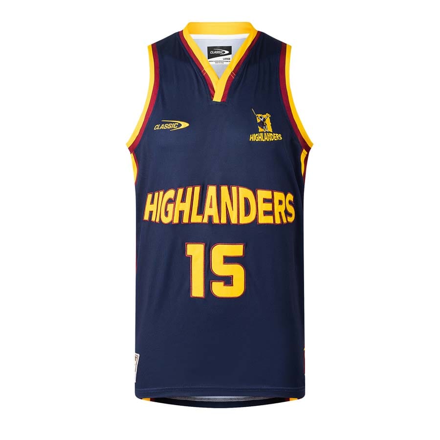 Canottiera Rugby Highlanders Basketball Super Rugby Ufficiale ...