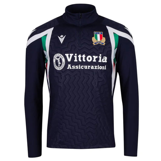 Felpa Italia Rugby Training Mezza Zip 2027