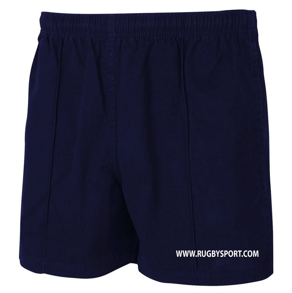 Pantaloncini da rugby KIWI Pro Rugbysport in cotone blu navy.