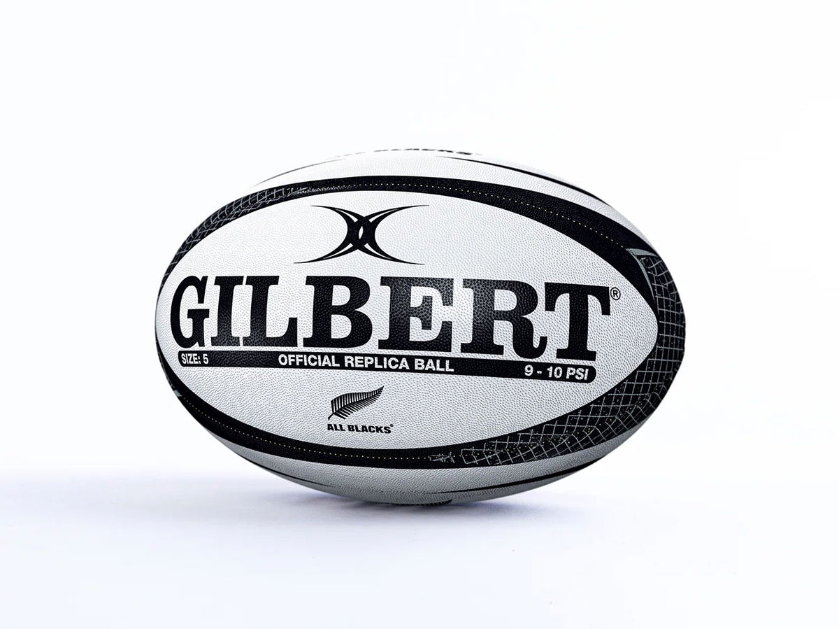 Pallone da rugby replica Gilbert All Blacks, taglia 5