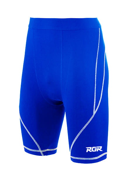 Scaldamuscolo RGR Royal blu con cuciture a contrasto, ideali per performance sportive.
