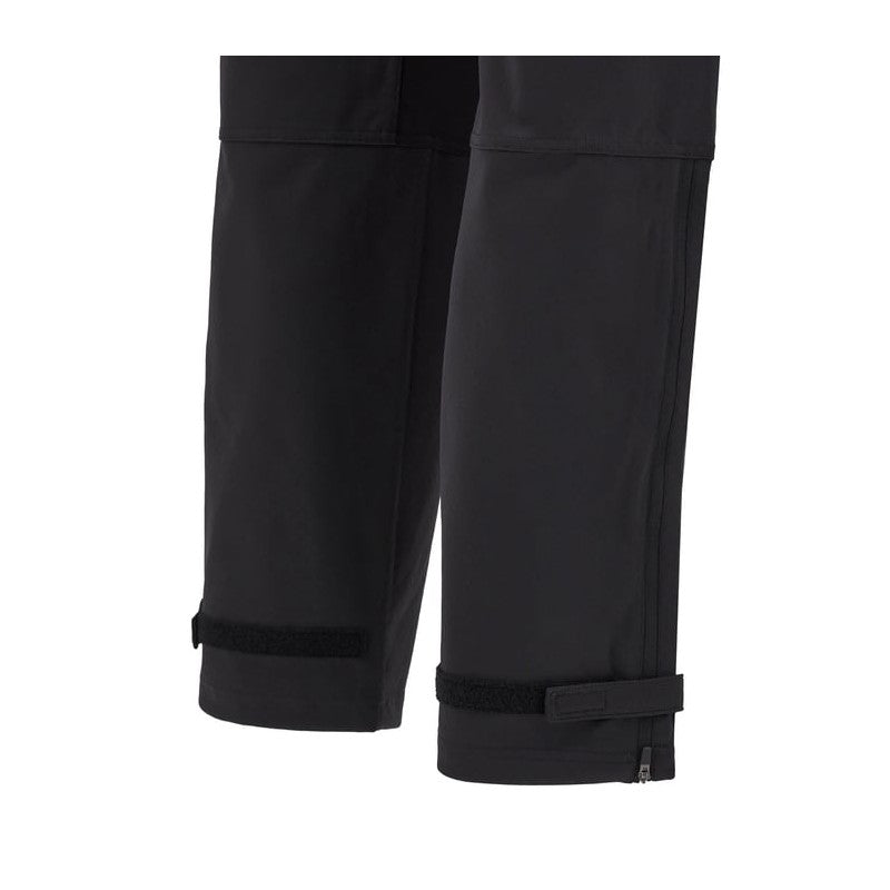 Dettaglio gamba pantalone da rugby Galles training Contact 2025 con chiusura velcro.