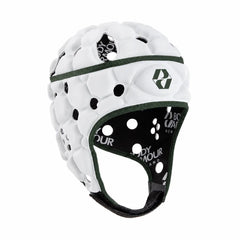 Caschetto Rugby Ventilator Body Armour Bianco-Verde Foresta