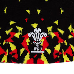 Zuccotto Rugby Galles 2026 WRU con stemma e design nero, rosso e giallo.