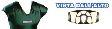 Protezione spalle Rugbytech verde scuro, imbottitura protettiva per il massimo comfort.
