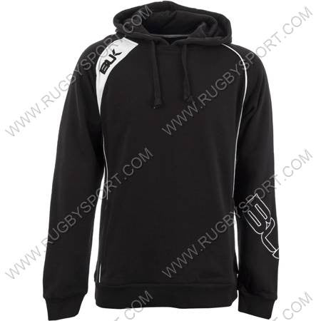 Felpa con cappuccio BLK TEK nera, con dettagli bianchi e logo sul petto e manica.
