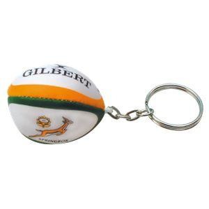 Palloncino portachiavi Gilbert Springboks, con logo e simbolo del rugbista in corsa.