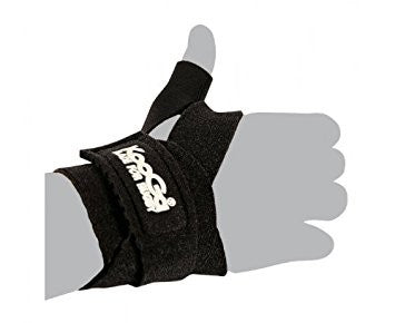Supporto polso e pollice in aeroprene nero, con chiusura a velcro.