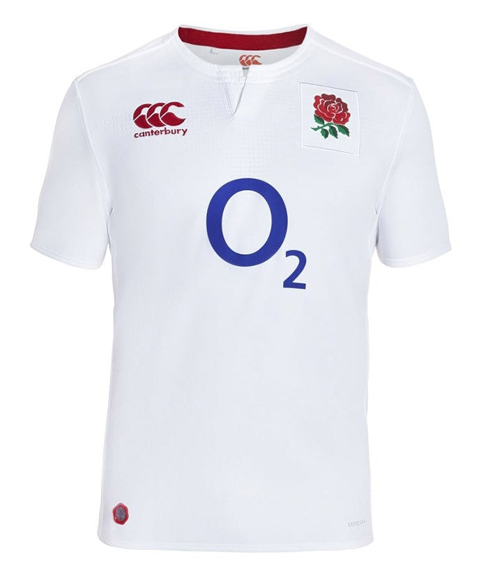Maglia Rugby Inghilterra Home PRO 2017 Canterbury bianca con rosa