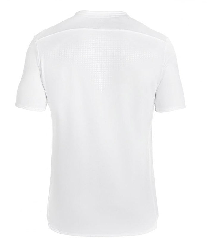 Maglia Inghilterra Home PRO 2017 da uomo, bianca, con trama a scacchiera sul retro.