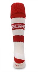 Calze Rugby RGR  Bianco Rosso