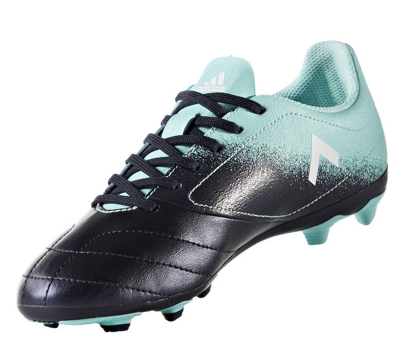 Scarpino Adidas ACE 17.4 FXG J Bambino Nero-Celeste