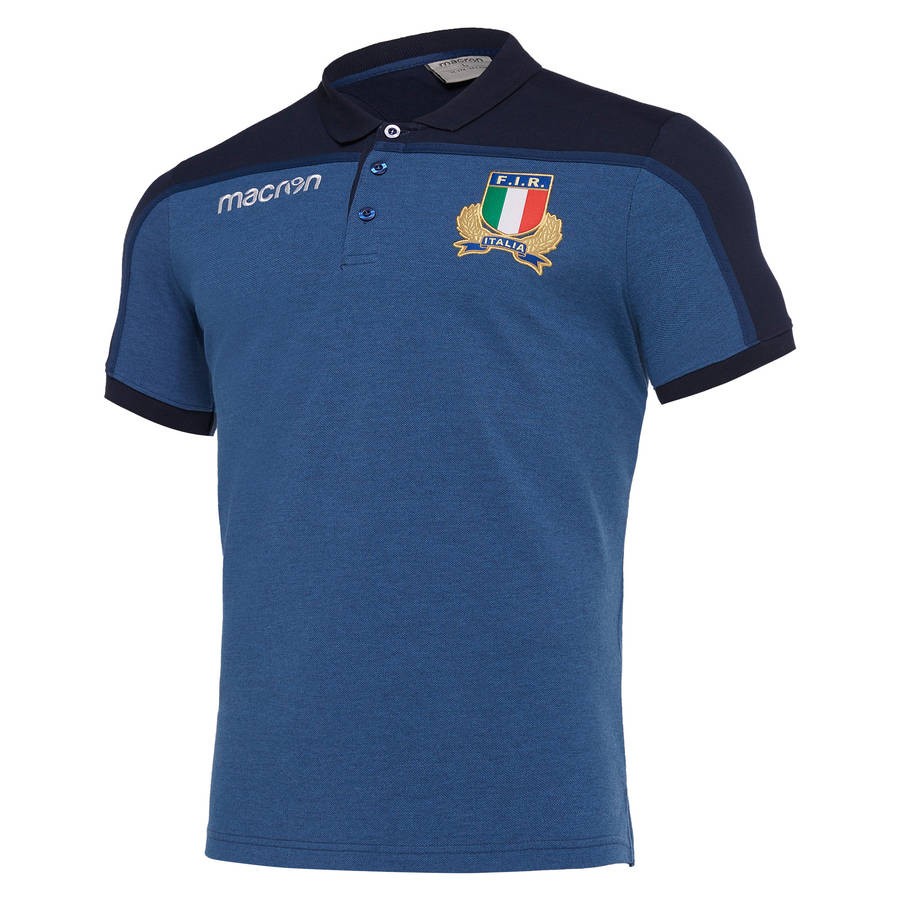 polo italia rugby in cotone piquet ufficiale 2019
