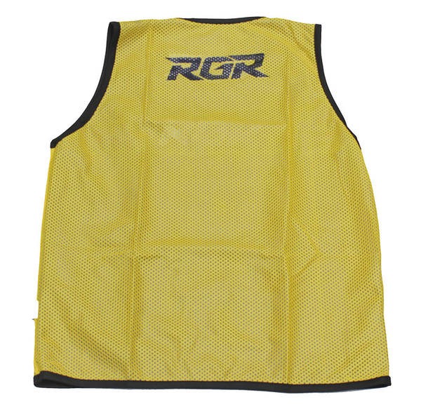 Gilet doppio fronte giallo fluo RGR per allenamenti di rugby
