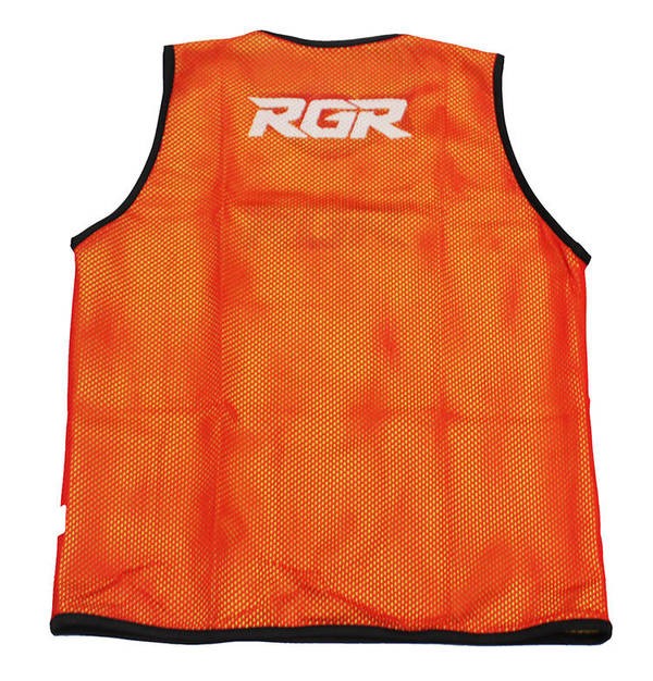 Gilet da allenamento rugby RGR arancione fluo a doppio strato