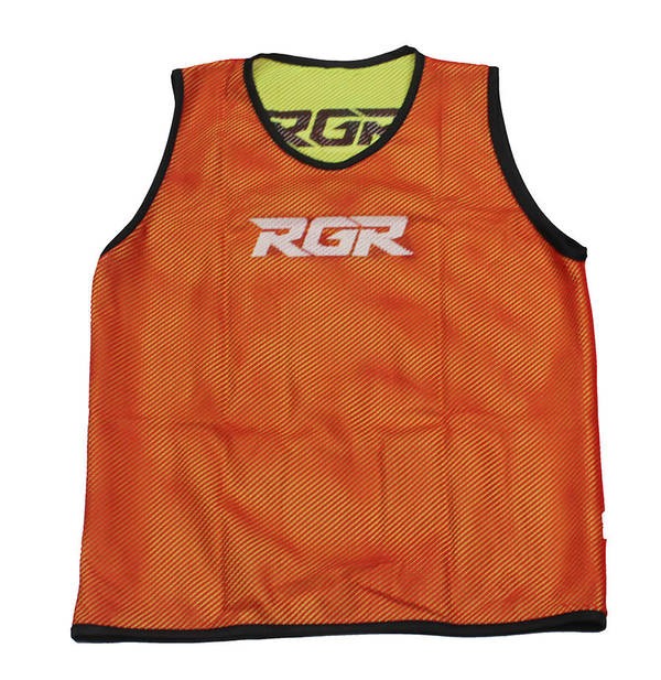 Fratino double face RGR per allenamento rugby, arancione fluo/giallo fluo.