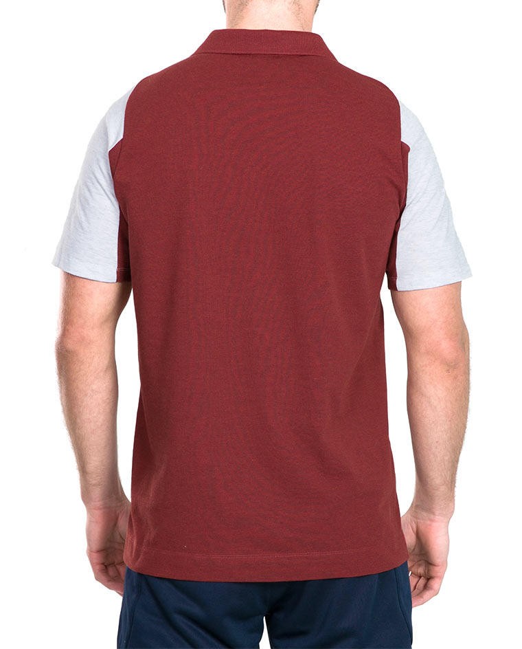 Polo Inghilterra Rugby Vapodri Cotone Piquet 2019-20 bordo