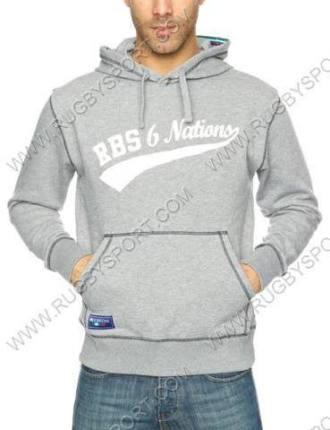felpa sei nazioni bambino grigio