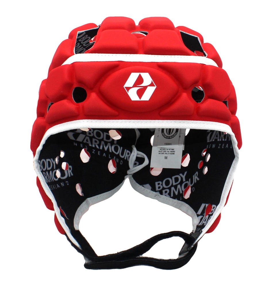 Caschetto Rugby Ventilator Body Armour Rosso