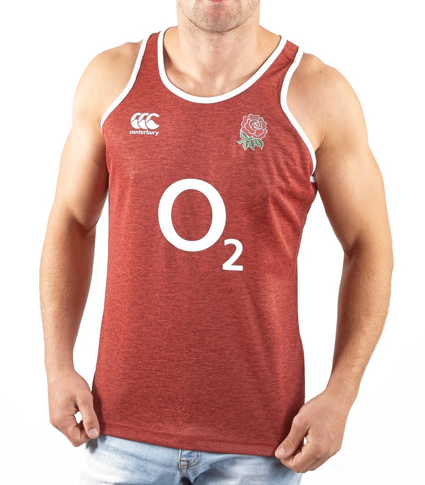Canottiera Rugby Inghilterra 2020 Rosso Mesh