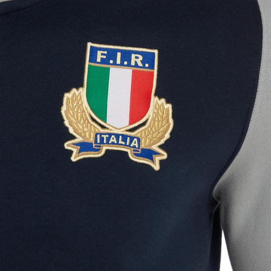 Felpa Italia Rugby Macron FIR travel 2020 Cotone