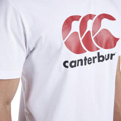 t-shirt ccc logo bianco/rosso