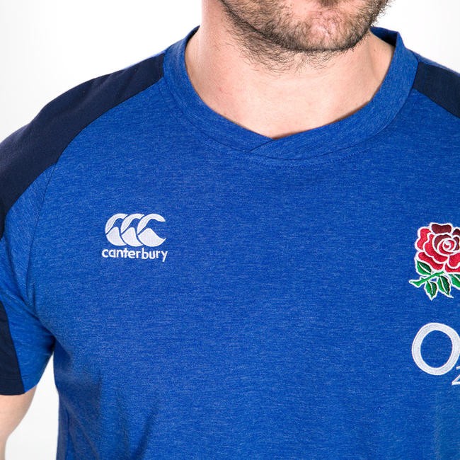 T-shirt Inghilterra Rugby Vapodry 2020 azzurro melange