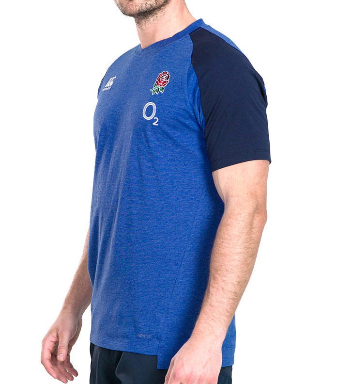 T-shirt Inghilterra Rugby Vapodry 2020 azzurro melange