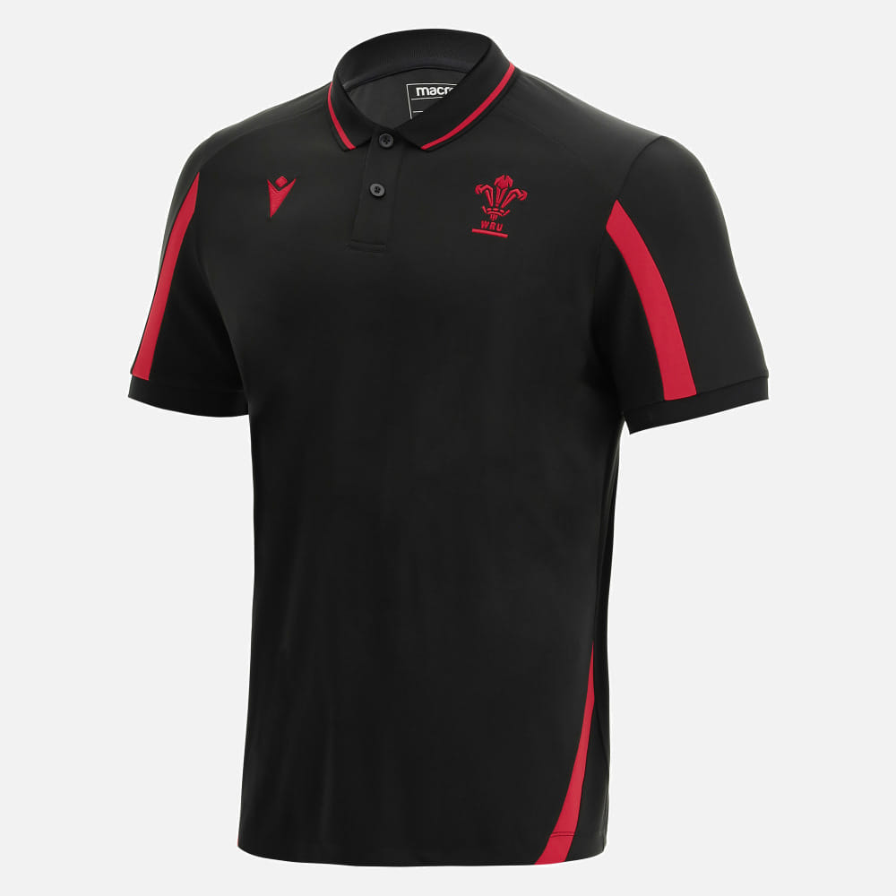 Polo Rugby Galles Tech Travel Nero