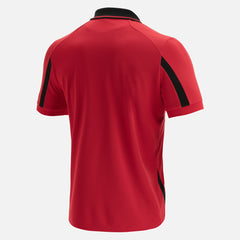 Polo Rugby Galles Staff tech rosso