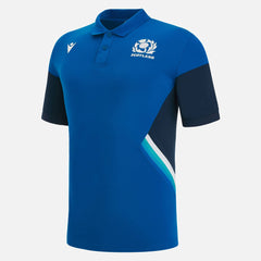 Polo Rugby Scozia Staff Tech 2023 Azzurro