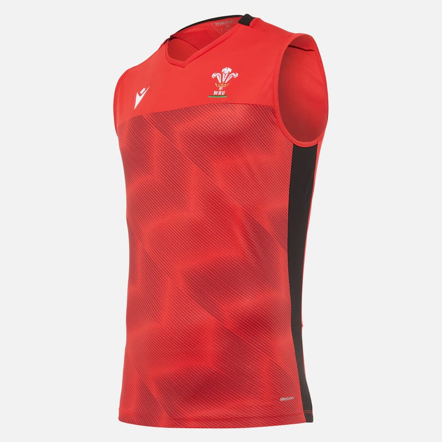 T-shirt smanicata Galles rugby 2021