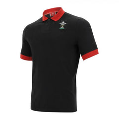 Polo galles rugby cotone fans ufficiale macron