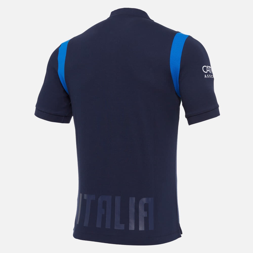 Polo Italia rugby FIR cotone collo coreana Navy 2021