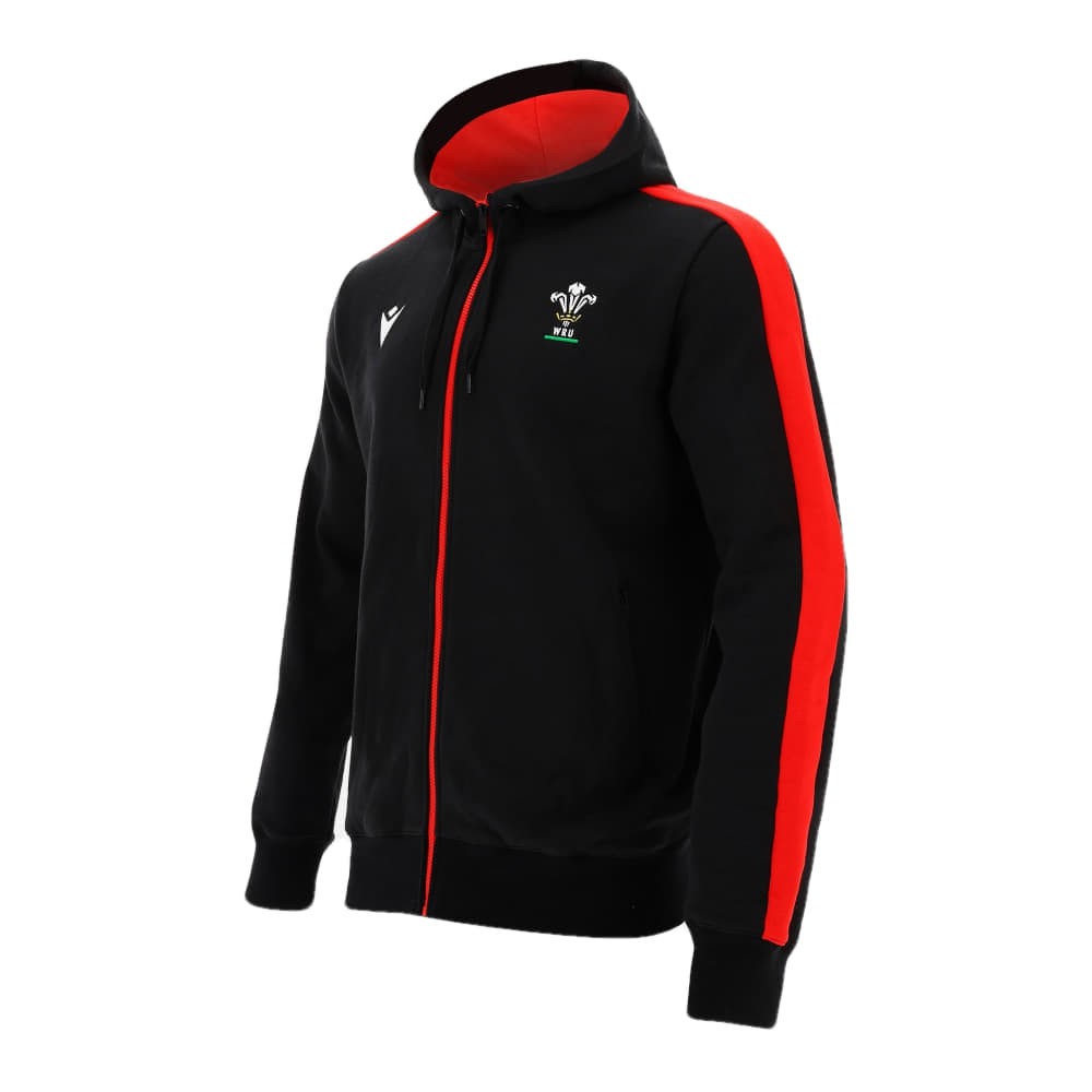 Felpa galles rugby ragazzo travel zip lunga cotone pesante