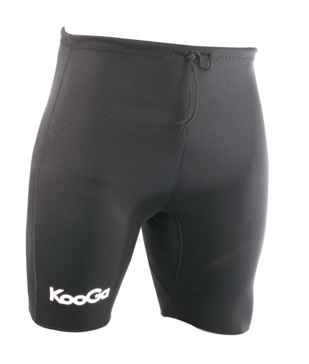Scaldamuscoli sottili Kooga neri in neoprene, ideali per il rugby e l'allenamento.
