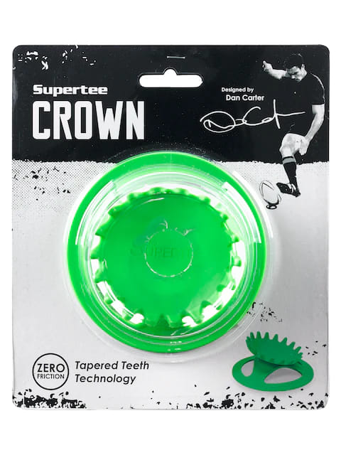 Piazzola da rugby Supertee CROWN verde per allenamento calcio.