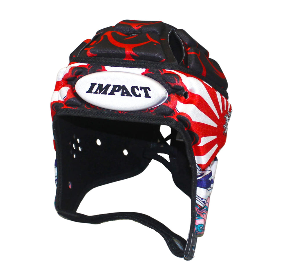 Caschetto Impact Rugby Japan Wave: casco protettivo da rugby con un sorprendente design a onda giapponese.