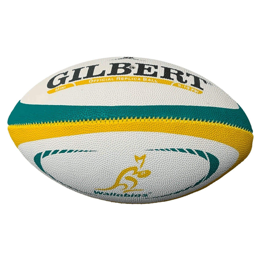 Mini palloncino rugby australia wallabies: Gilbert Official Replica Mini Rugby Ball, Wallabies design